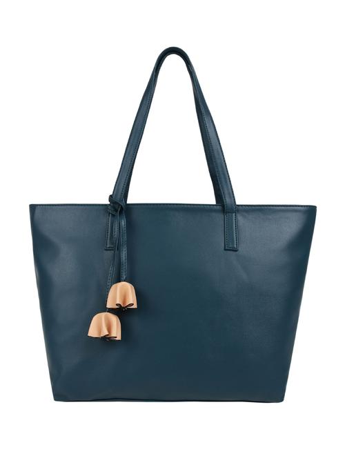 blue leatherette (pu) handbag - 15797834 - Very Small Image - 1
