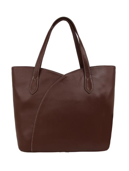 brown leatherette (pu) handbag - 15797843 - Very Small Image - 1