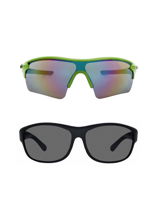 combo of 2 wrap-around & wrap-around sunglasses- abcom3451 - 15798161 - Very Small Image - 1