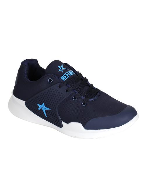 navy fabric sport shoes - 15798799 - Very Small Image - 1