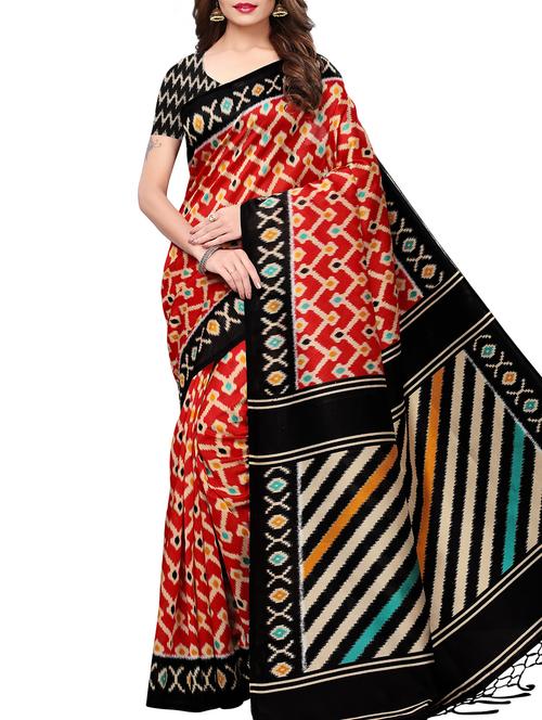 ethnic motif printed saree - 15799192 - Very Small Image - 1