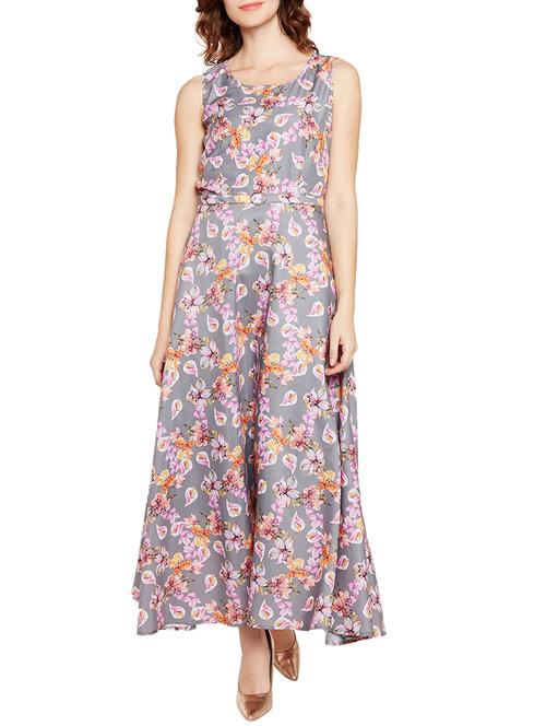 floral flared maxi dress - 15799417 - Very Small Image - 1