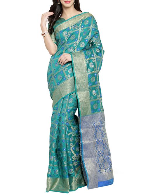zari woven patola saree - 15799505 - Very Small Image - 1