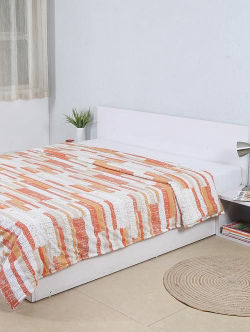 house this the broken texture cotton double dohar -orange - 15799562 - Very Small Image - 1