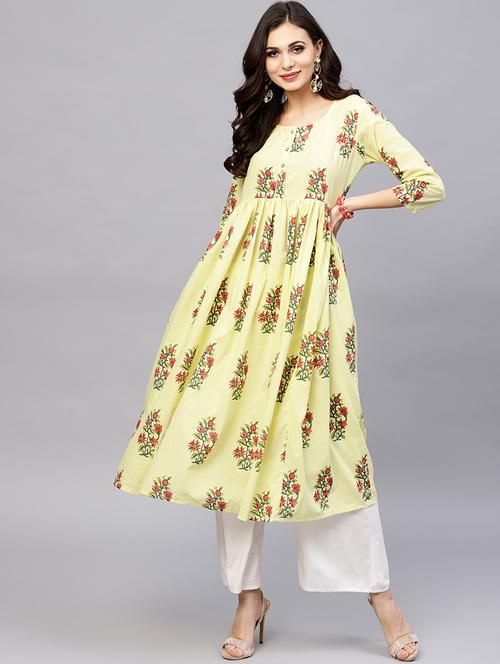 flared printed kurta - 15799747 - Very Small Image - 1