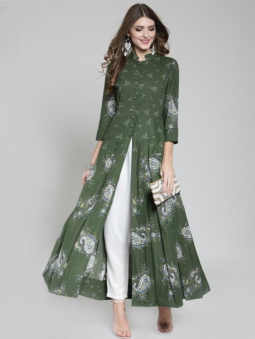 high slit printed kurta - 15799818 - Very Small Image - 1