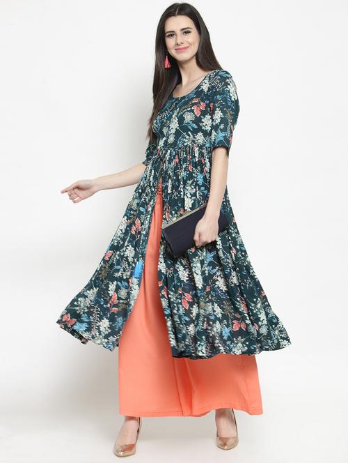 high slit printed kurta - 15799822 - Very Small Image - 1