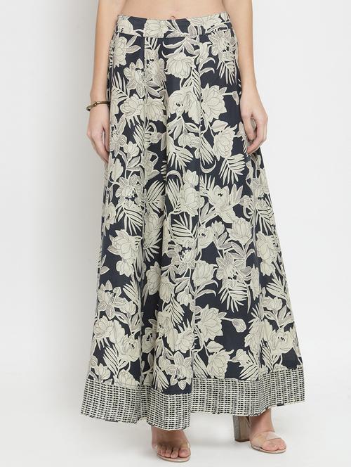 floral flared long skirt - 15799882 - Very Small Image - 1