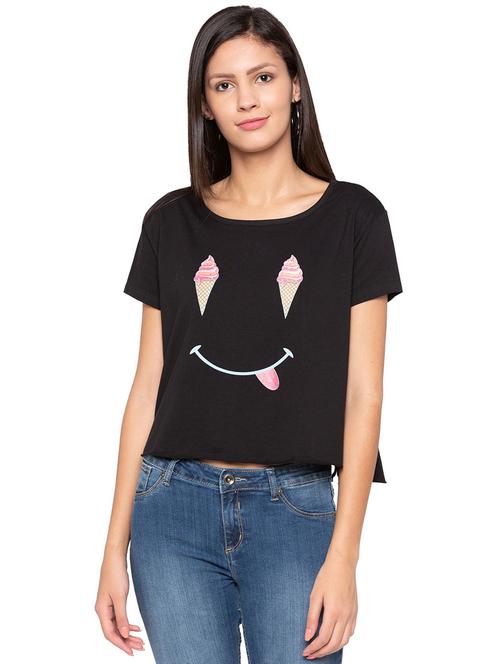 quirky print boxy tee - 15799960 - Very Small Image - 1
