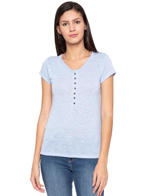 v-neck solid top - 15799999 - Very Small Image - 1