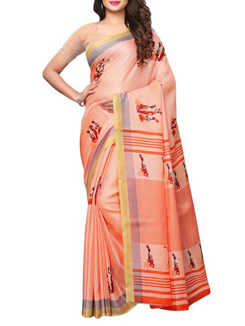 conversational printed kota doria saree with blouse - 15800066 - Very Small Image - 1