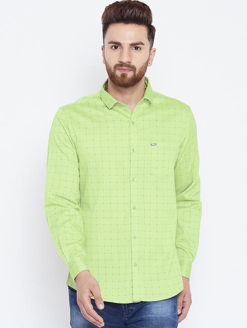 green checkered casual shirt - 15800407 - Very Small Image - 1