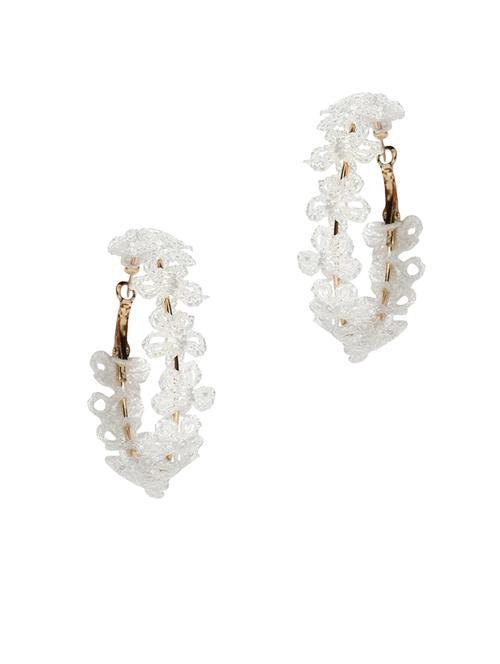 pink gold plated hoop earring - 15800906 - Very Small Image - 1