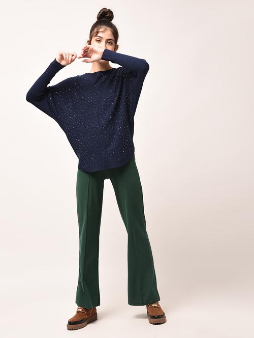 curved hem embellished top - 15801673 - Very Small Image - 1