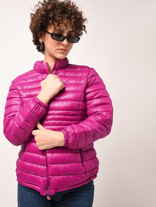 fuchsia puffer jacket - 15801722 - Very Small Image - 1