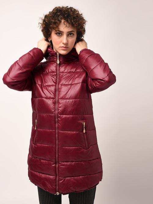 hooded neck puffer jacket - 15801730 - Very Small Image - 1