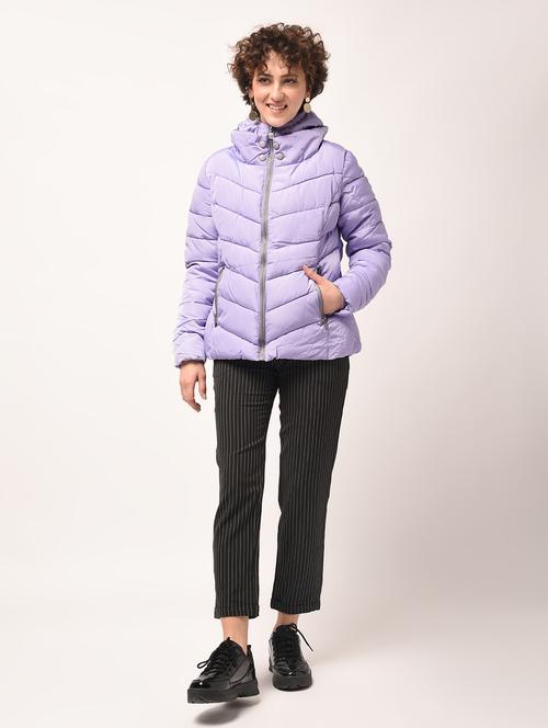 hooded neck quilted jacket - 15801907 - Very Small Image - 1