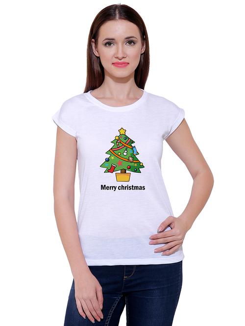 quirky print round neck tee - 15802181 - Very Small Image - 1