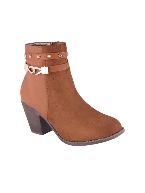 tan zipper ankle boots - 15802293 - Very Small Image - 1