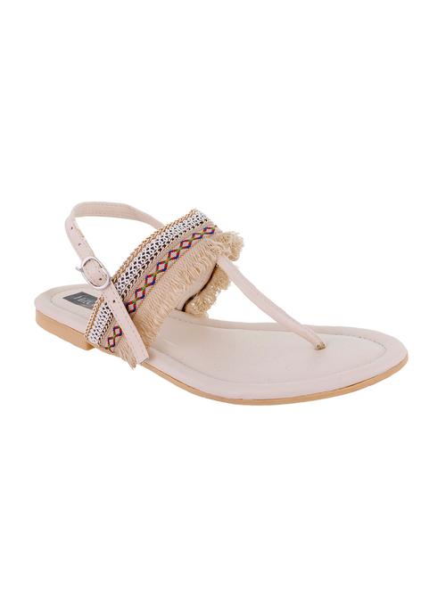 beige t-strap sandals - 15802579 - Very Small Image - 1