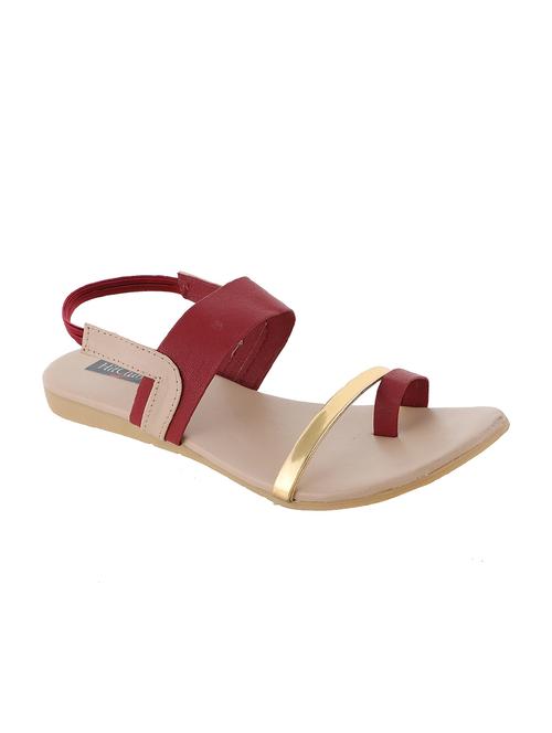 maroon one toe sandals - 15802611 - Very Small Image - 1