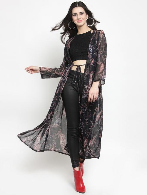 floral printed regular shrug - 15802836 - Very Small Image - 1