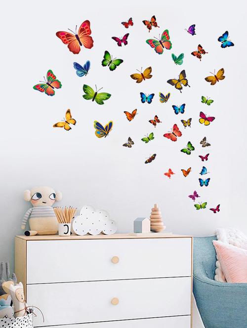 sehaz artworks many-butterfly multicolor wall sticker - 15802863 - Very Small Image - 1