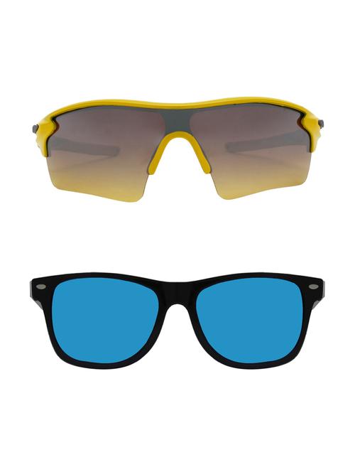 set of 2 wrap around and wayfarer sunglasses - 15802979 - Very Small Image - 1