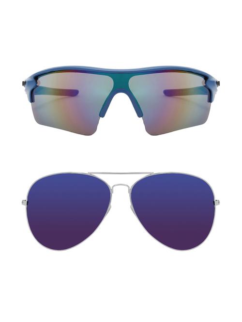 set of 2 wrap around and aviator sunglasses - 15802994 - Very Small Image - 1