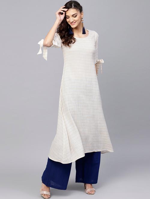 striped a-line kurta - 15803471 - Very Small Image - 1