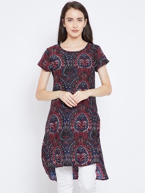 digital printed high-low kurti - 15803761 - Very Small Image - 1
