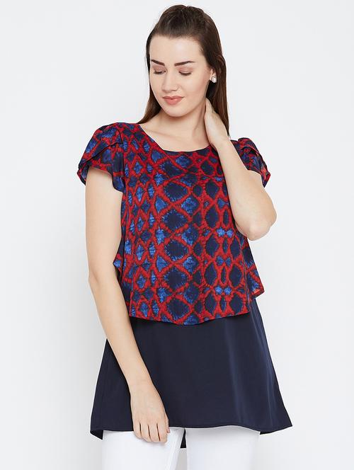 tulip sleeved layered tunic - 15803824 - Very Small Image - 1