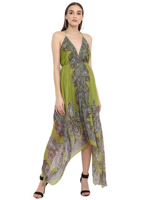 halter neck asymmetric dress - 15804612 - Very Small Image - 1