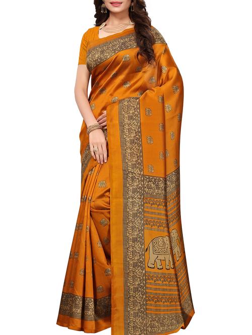 conversational printed saree - 15804620 - Very Small Image - 1