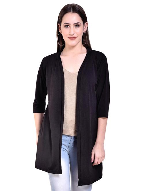 raven black solid shrug - 15805119 - Very Small Image - 1