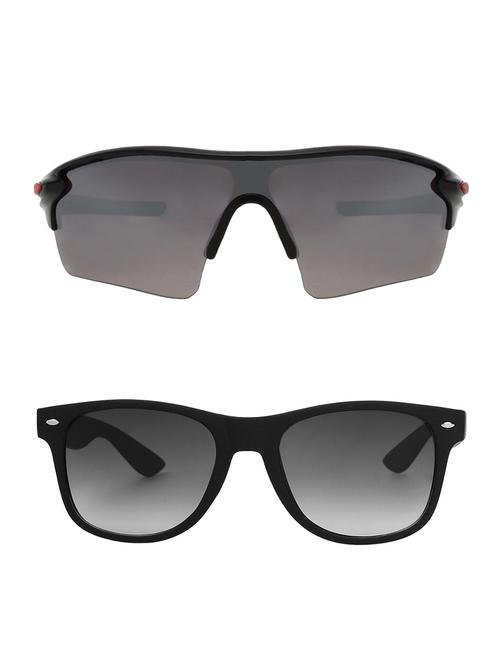 set of 2 wrap around and wayfarer sunglasses - 15805175 - Very Small Image - 1