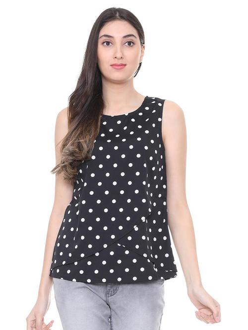 overlap polka dots top - 15805242 - Very Small Image - 1