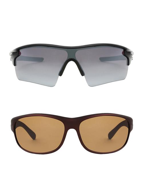 set of 2 wrap around and wayfarer sunglasses - 15805788 - Very Small Image - 1