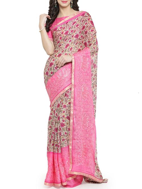 floral embroidered saree - 15805923 - Very Small Image - 1