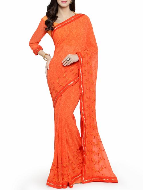 tonal embroidered saree - 15805939 - Very Small Image - 1