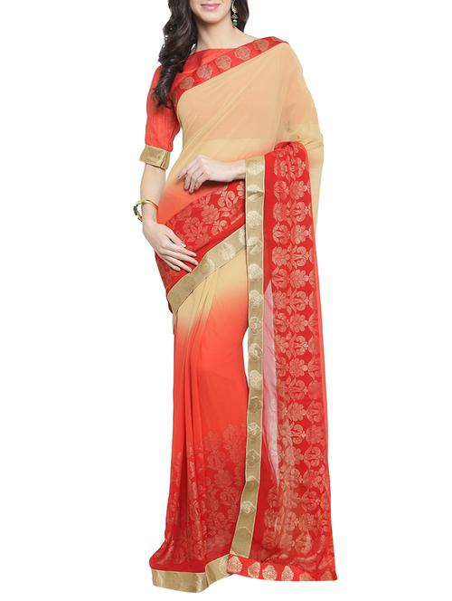 ethnic motif printed saree - 15805999 - Very Small Image - 1
