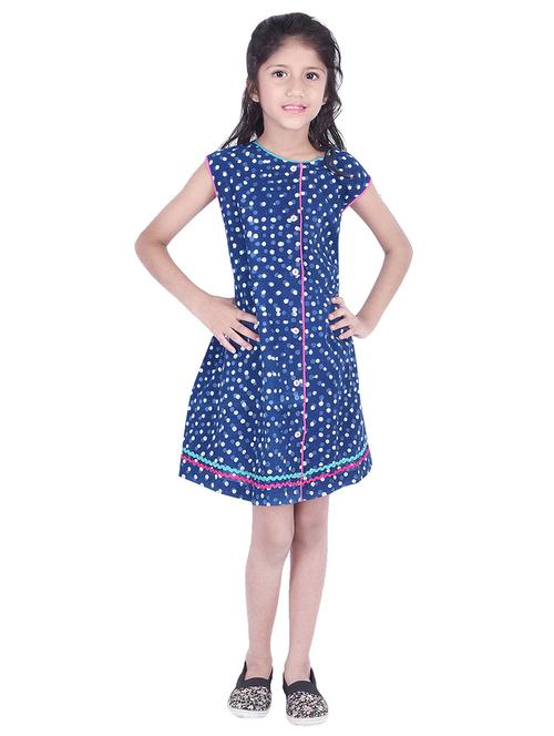 blue cotton frock - 15806397 - Very Small Image - 1