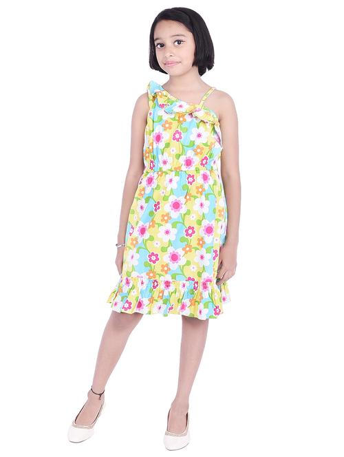yellow cotton frock - 15806407 - Very Small Image - 1