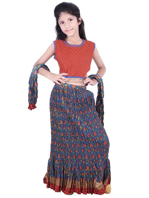 red cotton lehenga choli - 15806831 - Very Small Image - 1