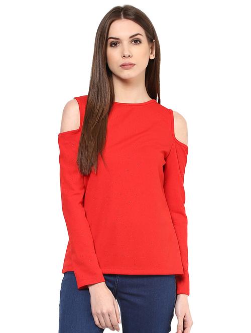 cold shoulder knitted top - 15807346 - Very Small Image - 1
