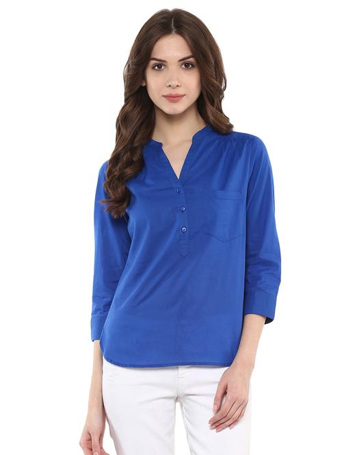 button detail pocket patch top - 15807382 - Very Small Image - 1