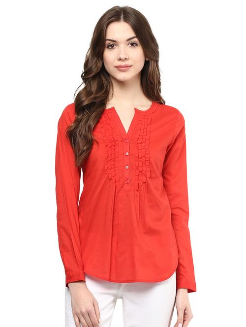 frill detail buttoned top - 15807424 - Very Small Image - 1