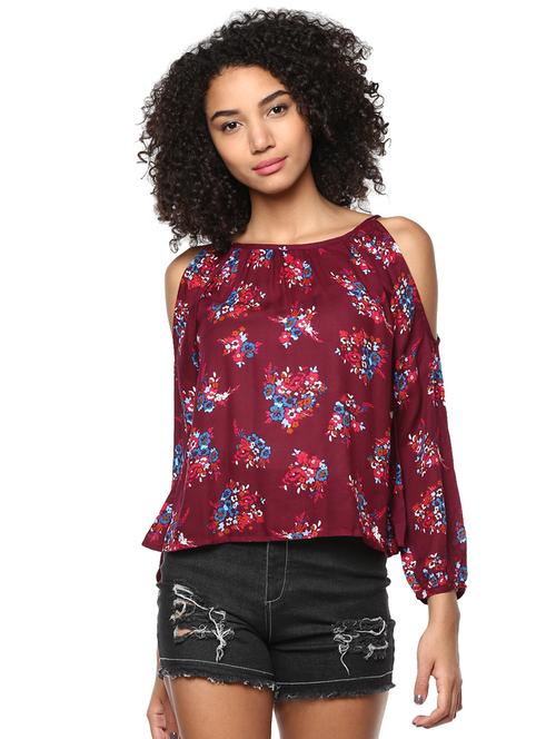 women's straight round neck top - 15807460 - Very Small Image - 1