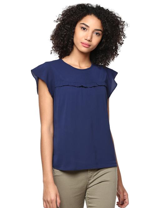 cap sleeved frill detail top - 15807527 - Very Small Image - 1