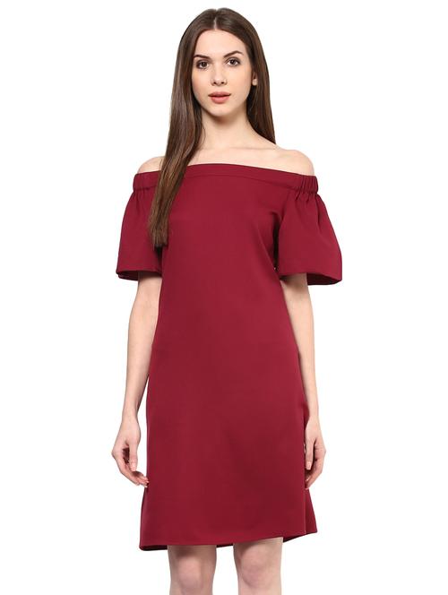 off shoulder bell sleeved dress - 15808506 - Very Small Image - 1